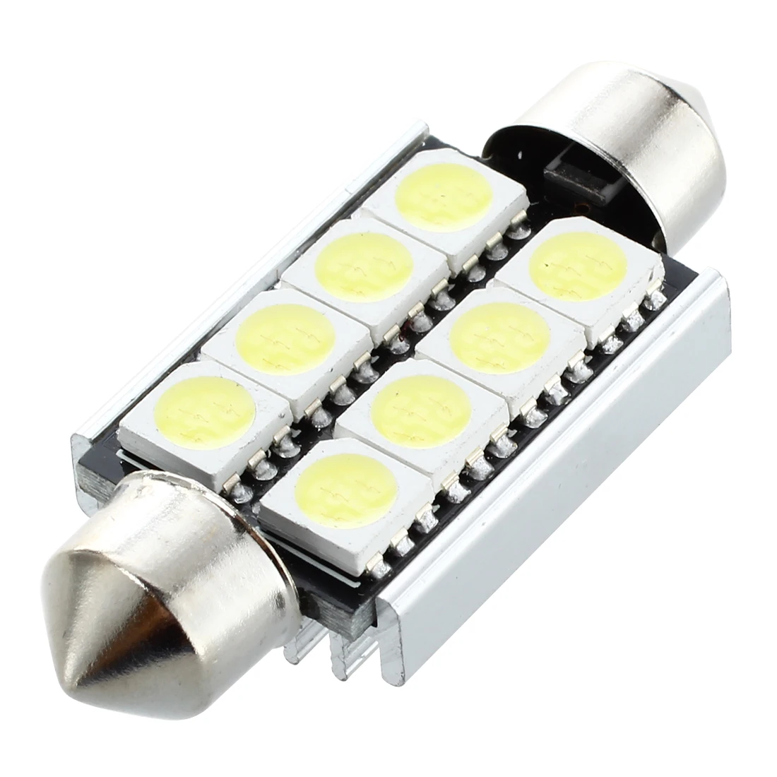 10 x Белый 8 SMD светодиодный CANBUS гирлянда Интерьер купольная лампа светильник 43 мм