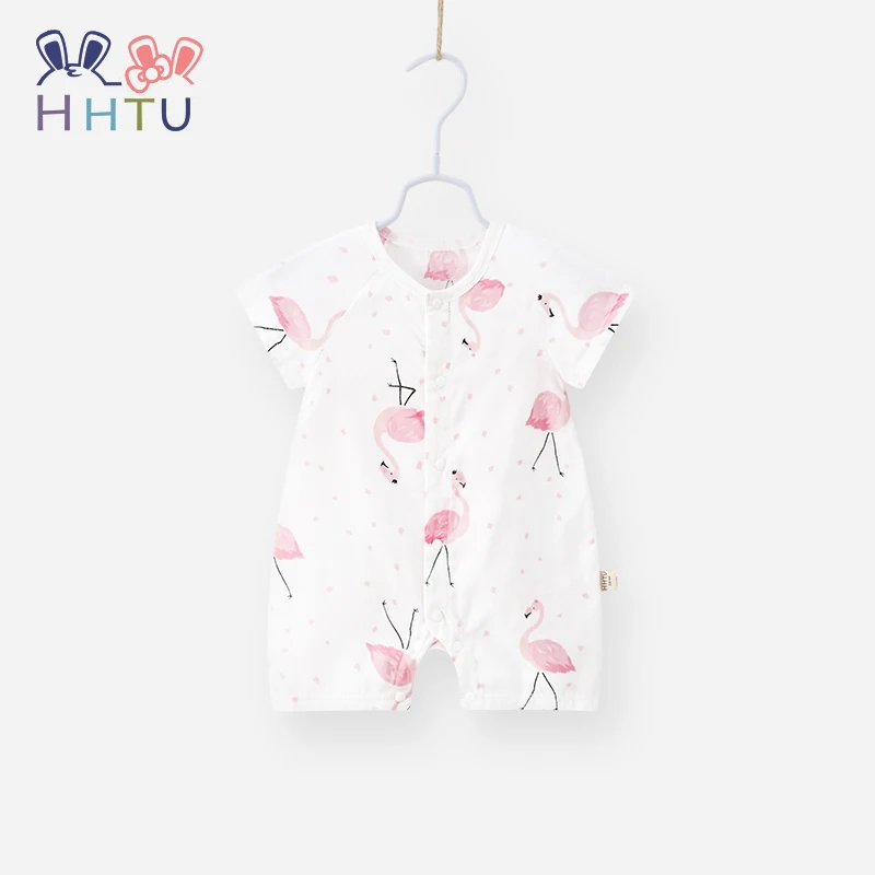 

HHTU Thin Baby Rompers Summer Soft Kid Infant Jumpsuits Cute Clothes Boys Girls Short Sleeve Cotton Newborn Costumes Clothing