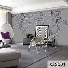 Пользовательские 3D печати DIY ткани и текстильные обои для стен настенные фрески ткань обои матовый шелк для гостиной Цветы фото