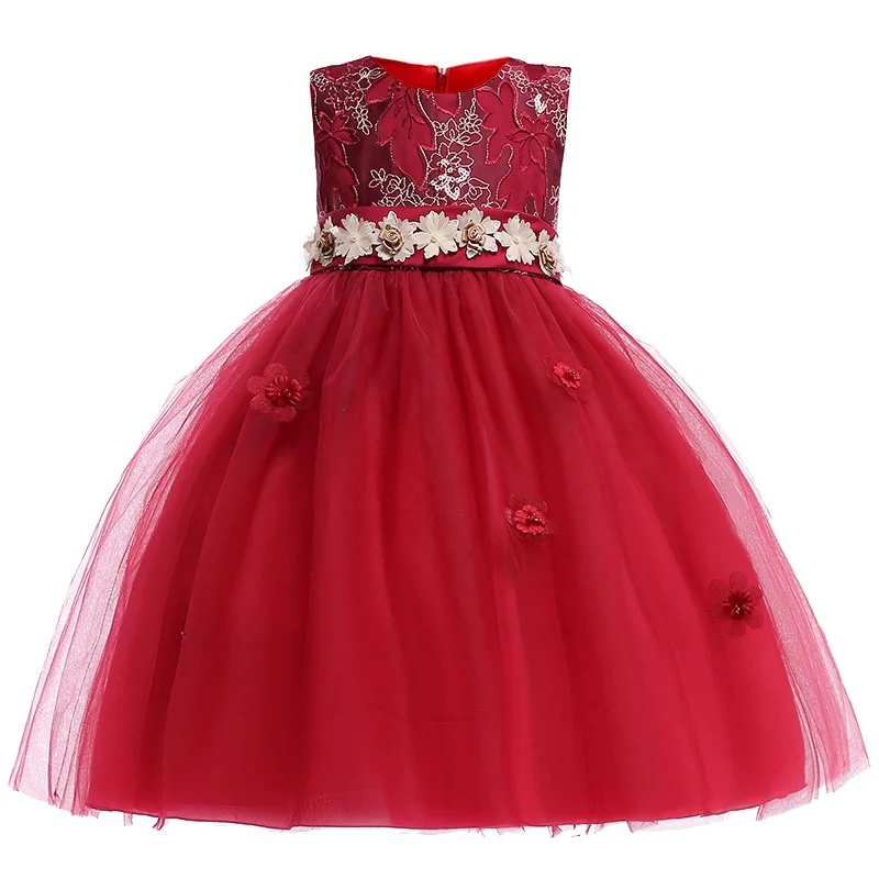 

Baby costume flower girl dresses for wedding clothes first communion princess dress baby tutu costume children clothing L5012