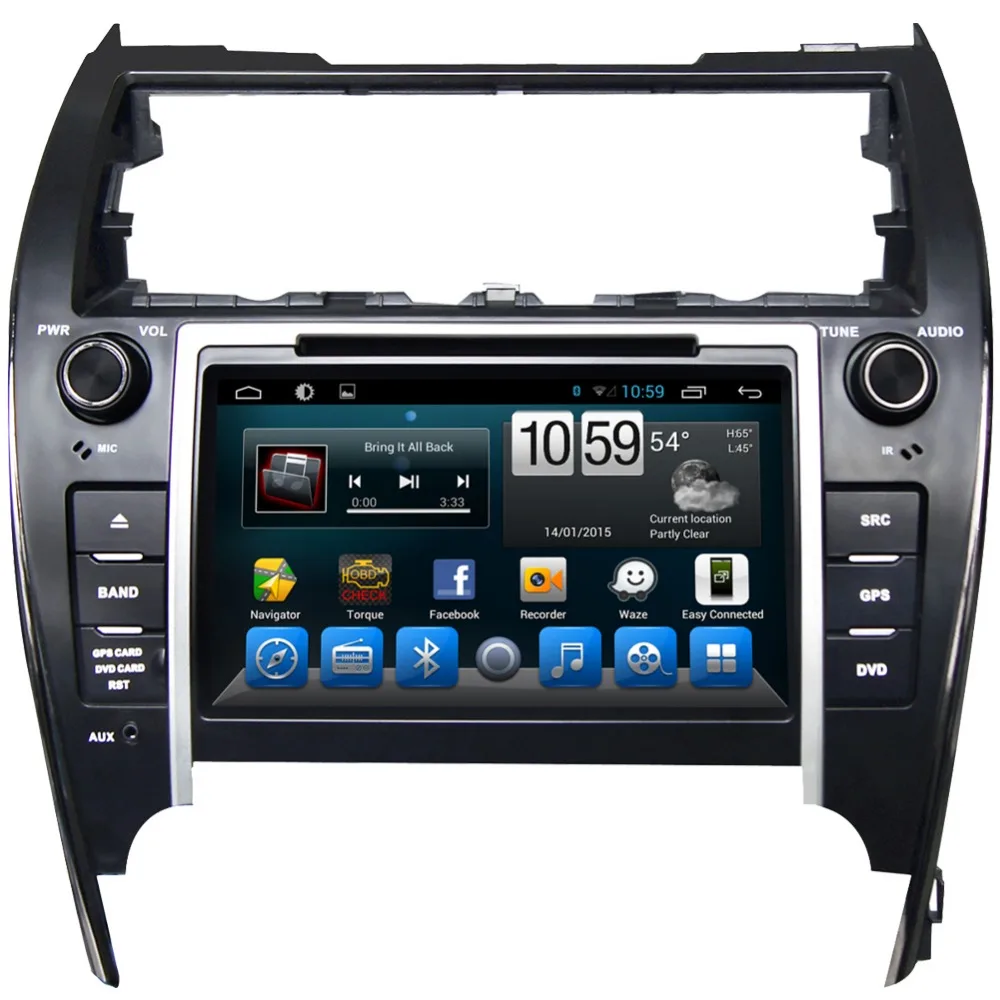 Top 8" HD 1024*600 Quad Core Android 6.0 Car DVD GPS Radio Navigation Player for Toyota Camry USA Middel East Version 2012 2013 2014 1