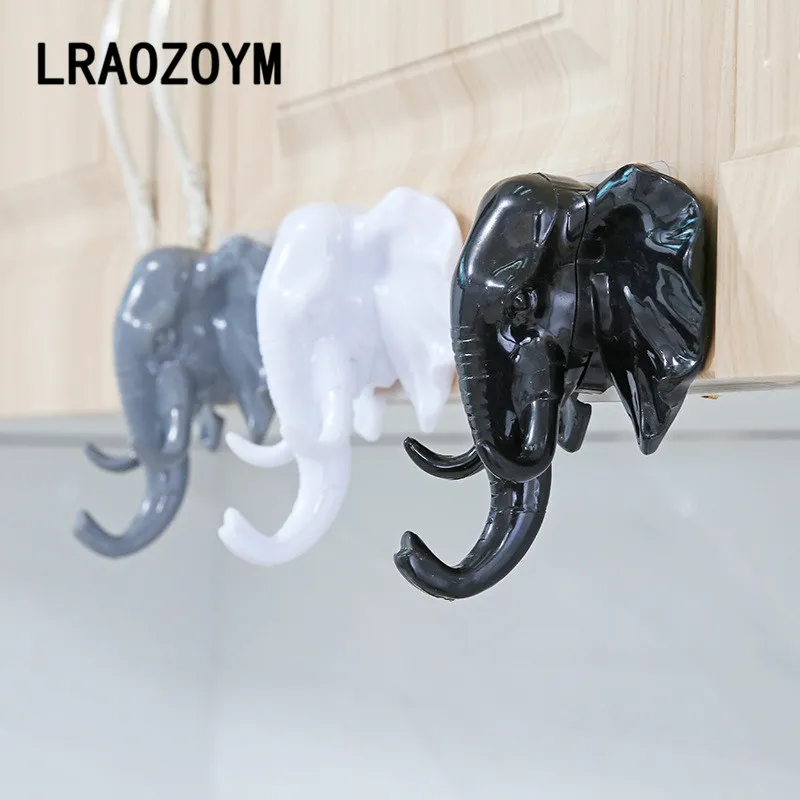

LRAOZOYM Creative Elephant Hooks Housekeeper Hooks On The Wall Hangers Bathroom Living Room Bedroom Clothing Store Hooks LR065