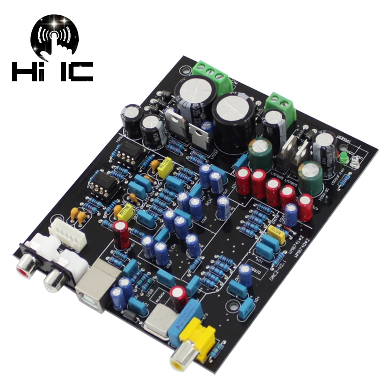 

HIFI Lossless Coaxial USB DAC Decoder Board 2*WM8740+PCM2706 Support 16bit 48k