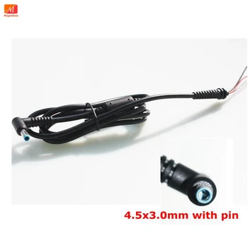 

10pcs/lot 4.5x3.0 with pin DC Power Charger Cable blue Connector for hp Laptop ac adapter DC connector 4.5*2.7mm dc cable