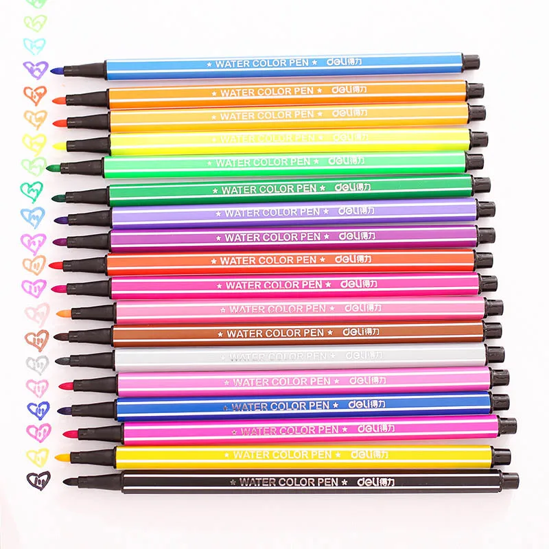 

Cosas Kawaii Washable Watercolor Pen 12/18/24/36/ Colors Lucky Bottle Set For Student Art Marker Children Painting Supplies
