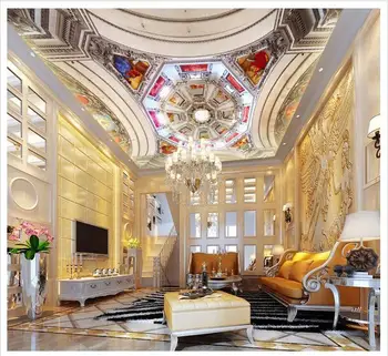

3d wallpaper custom ceiling wallpaper murals 3d design background wall mural frescoes smallpox dome Zenith mural home decoration