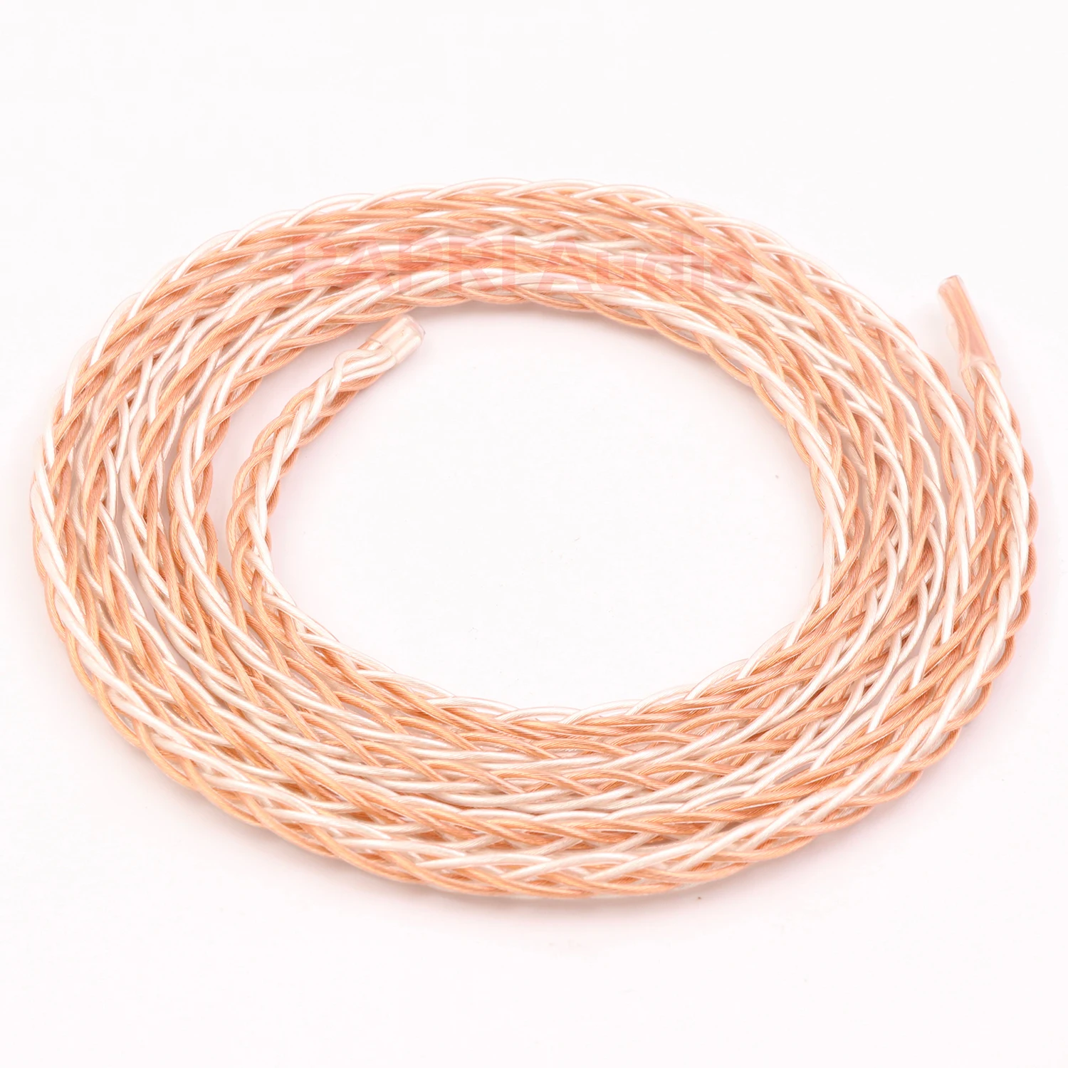 PAPRI Newest GS01 02 8Cores DIY Upgrade Headphone Cable OCC Silver Plated Mix Litz Structure Wire Hifi For Earphone Audio Line