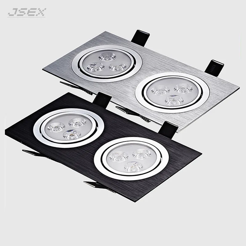 

Square Recessed Dimmable LED Downlights 6W 10W 14W LED Spot Lights AC85~265V LED Ceiling Lamp Warm/Cold White Indoor Lighting