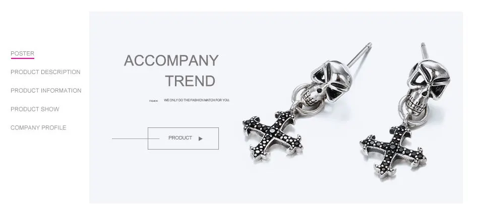 Say-You-Say-Me-925-Sterling-Skull-Earrings-Wholesale-Fashion-Black-Zircon-Cross-Earrings-Unisex-Best-T07