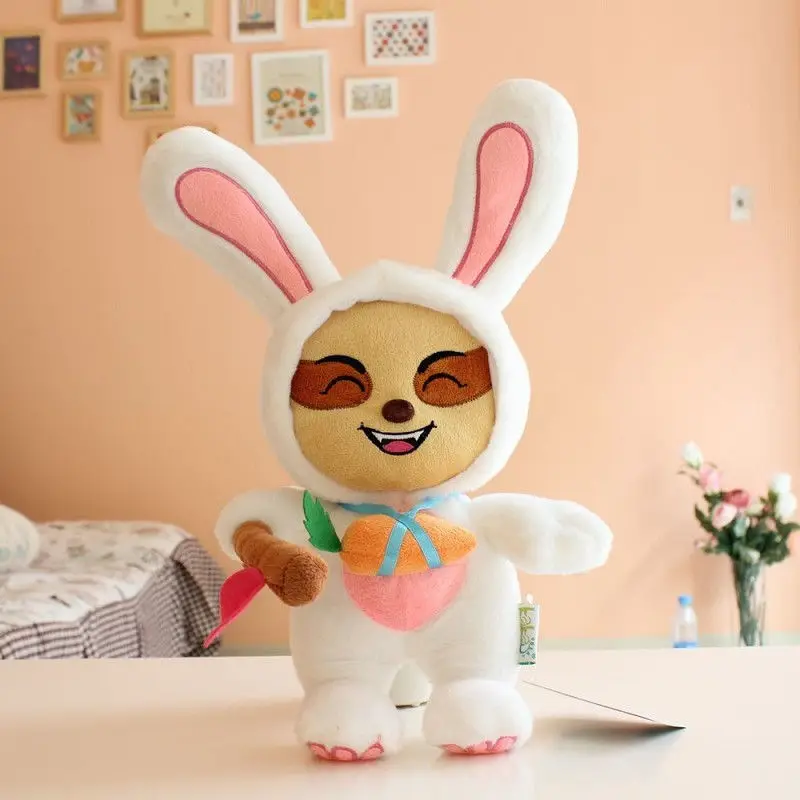 

Candice guo plush toy stuffed doll cartoon game model LOL the Swift Scout Teemo heroic rabbit bunny Warrior baby birthday gift
