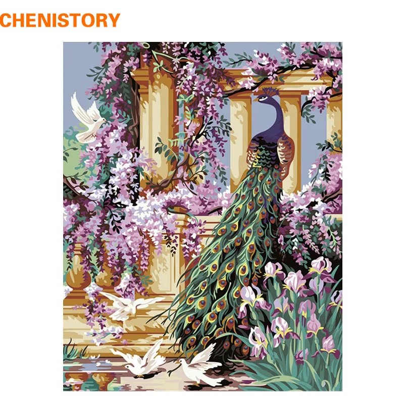 

CHENISTORY Tiger Lion Animal DIY Painting By Numbers Kit Coloring Picture Handpainted On Canvas For Living Room Wall Art Artwork