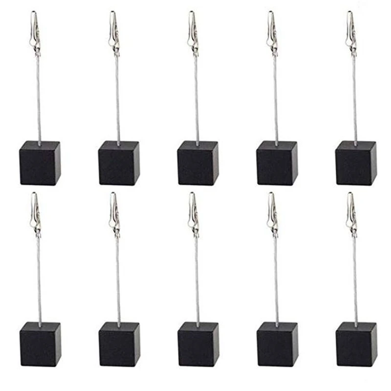 

10Pcs Table Number Holder Name Place Card Holder Memo Clip Holder Stand Note Holder Pictures Card Paper Menu Clip