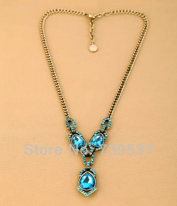 Hot Selling Tear Drop Pendant Glass Vintage Necklace | Украшения и аксессуары