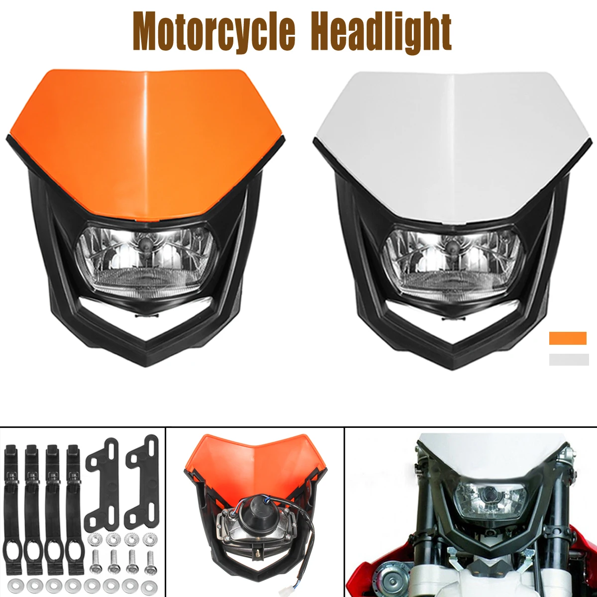 

1x 12V H4 Universal Motorcycle Headlight Bulbs Headlamp Street Fighter Dirt Bike Motorcycle Accessories