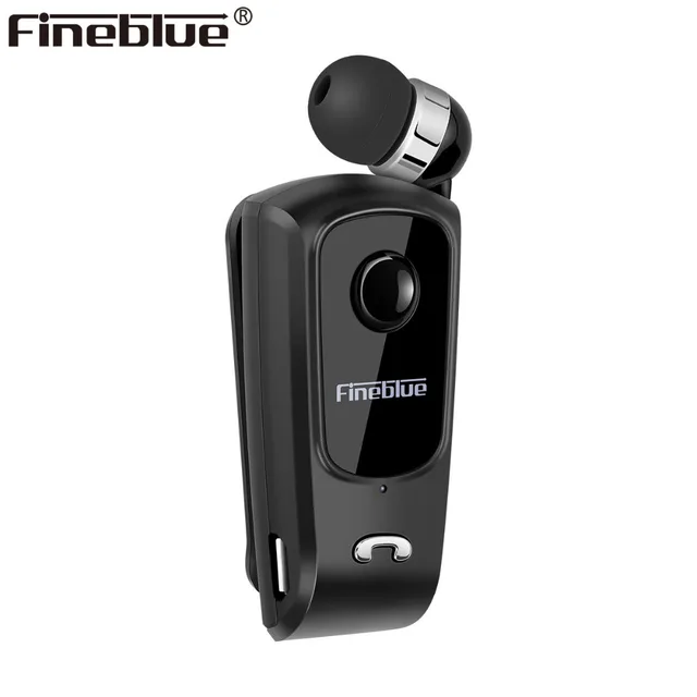 US $9.74 Fineblue F920 Mini Wireless Bluetooth neck clip telescopic type business Earphone Vibration Alert W