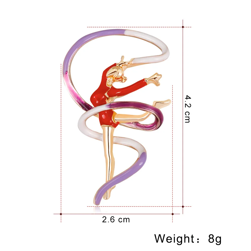 Художественные гимнастические броши для русского катания на коньках балерина булавка русские ювелирные украшения