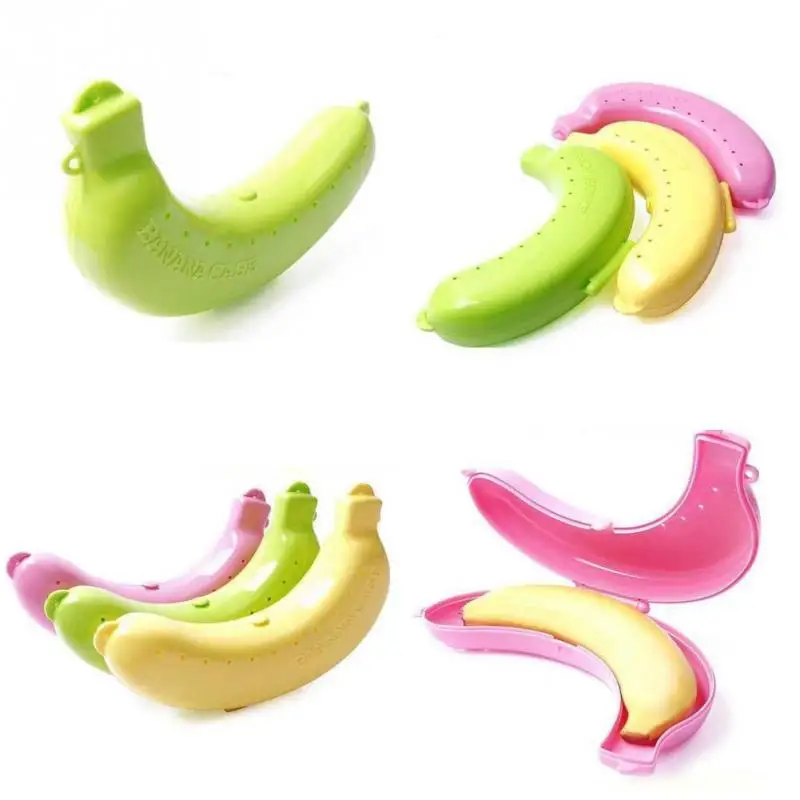 Banana Case Lunch Box Protector Container Fruit Holder Outdoors Carrier