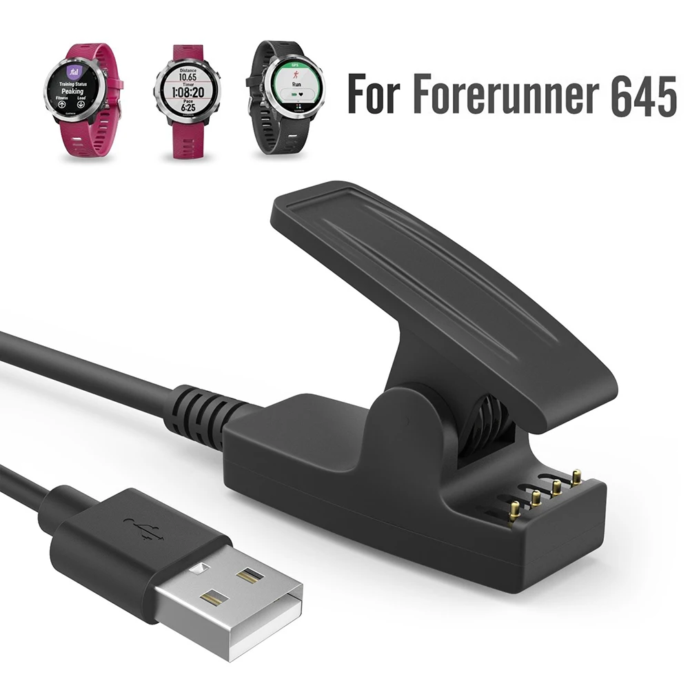 Charger For Garmin Forerunner 235/35/64/230/630/645/645 Music/735xt/vivomove Hr/approach Watch Usb Data Charge Cradle - Data Cables - AliExpress