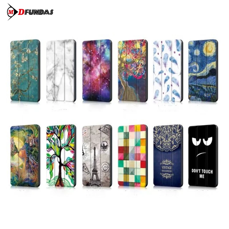 

MDFUNDAS Colorful Painting Leather Tablet Fitted Cases For Huawei Mediapad T3 7 3G Anti-knock Skin Cover For Huawei T3 7.0 +Film