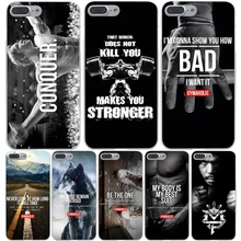 Loving Bodybuilding Gym Fitness Hard Transparent Cover Case for iPhone 7 7 Plus 6 6S Plus 5 5S SE 5C 4 4S
