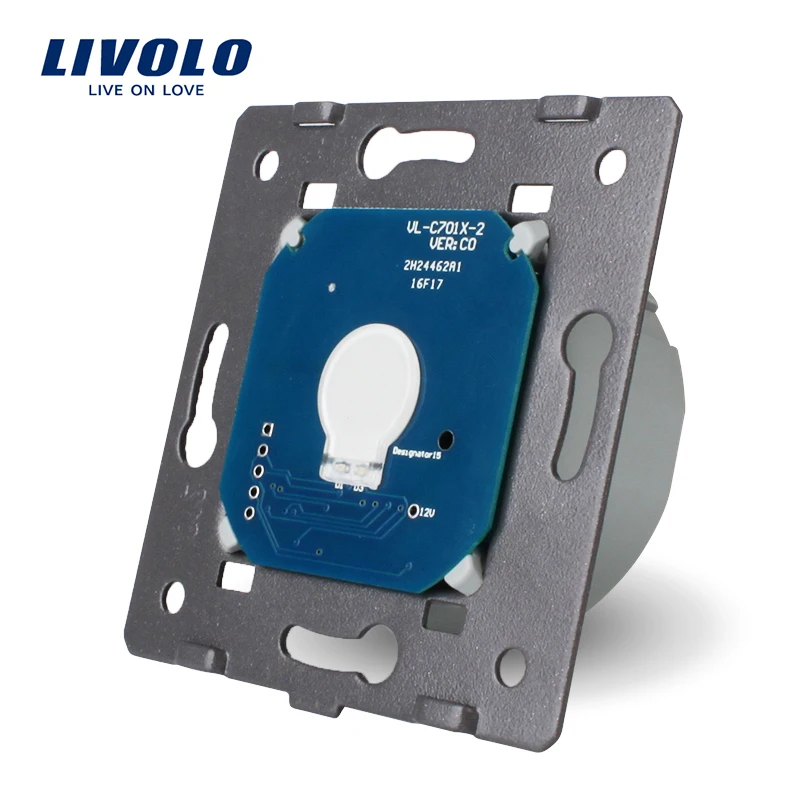 Livolo DIY основание сенсорного экрана настенный выключатель света, стандарт ЕС, AC 220~ 250 В, VL-C701(стекло не включено