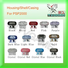 Полный корпус чехол для psp 2000 psp 2000, замена основного корпуса для psp 2000, черный, синий, белый, красный, кристалл и т. д
