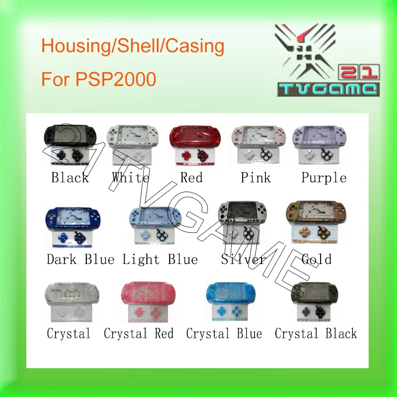 

Full Housing Case For PSP 2000 PSP2000,Replacement Main Case For PSP2000,Black,Blue,White,Red,Crystal etc Available