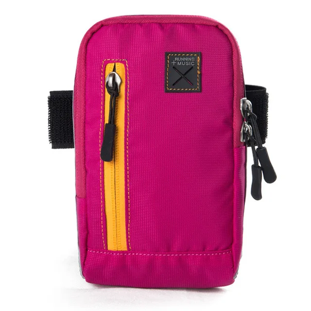 Многофункциональная сумка AONIJIE для бега на открытом воздухе, кошелек для езды на велосипеде, мобильный кошелек, сумка для ключей с ремешком на плечо - Цвет: Rose