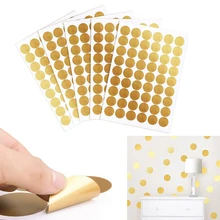 Мода 1 бумага 54 шт Круглый Золотой горошек DIY Современные настенные наклейки домашний Декор Аксессуары