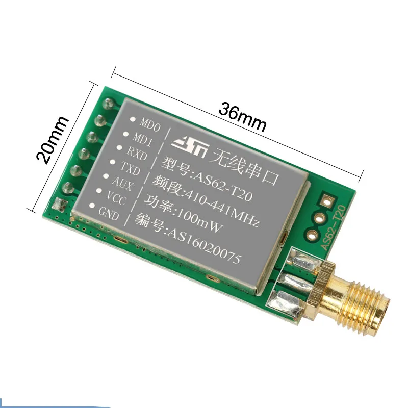 433 МГц SX1278/SX1276 LORA беспроводные модули FEC 100 МВт 3000 метровый дальномер UART
