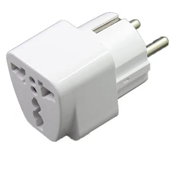 

2 pcs New CN US To DE Plug Adapter Socket Plug Converter Travel Electrical Power Adapter Socket China To EU Plug