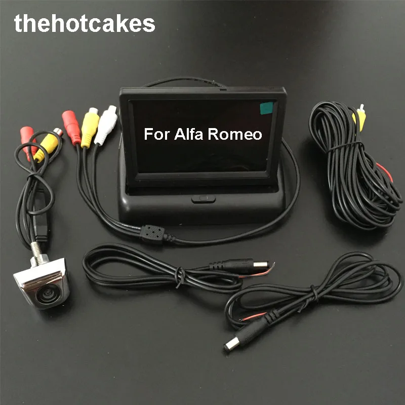 

Thehotcakes Car Parking System Kit 4.3" LCD Color Display Monitor + Waterproof Reversing Backup Rear View Camera For Alfa Romeo