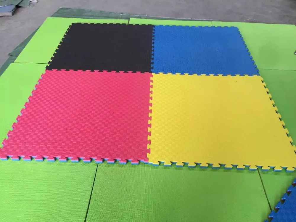 1m*1m*2.5cm double color no smell competition eva foam mat judo