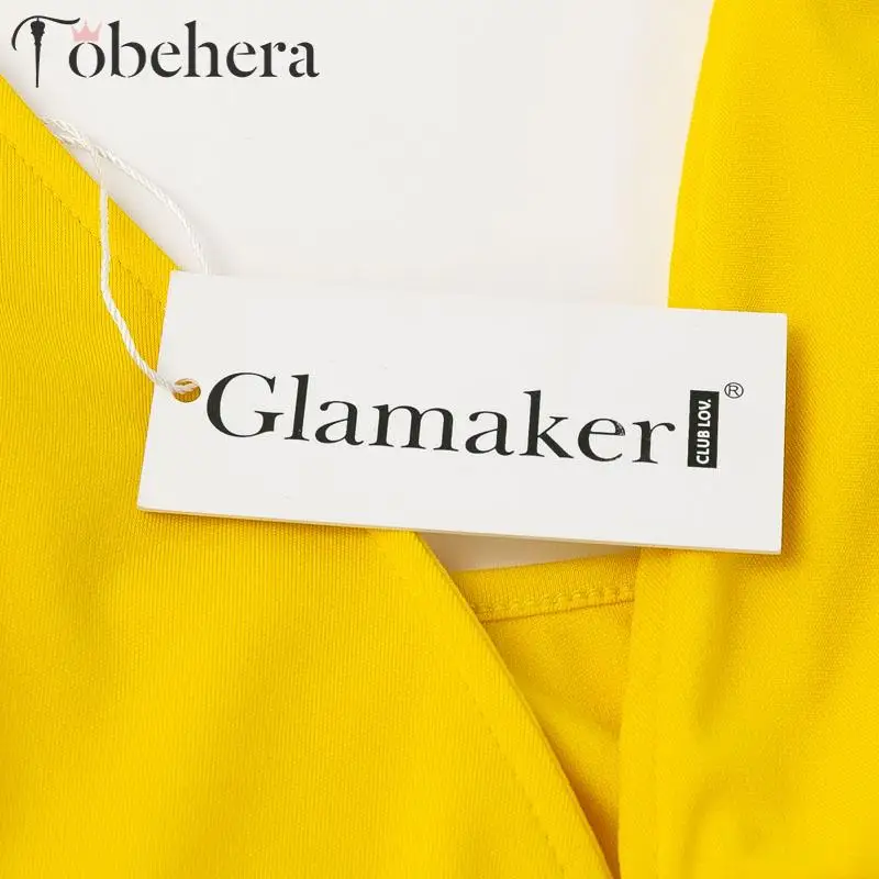 Glamaker, сексуальный шифоновый укороченный топ, костюм из двух частей, с высоким разрезом, длинное платье для женщин, весна, v-образный вырез, без рукавов, праздничное платье, летнее платье