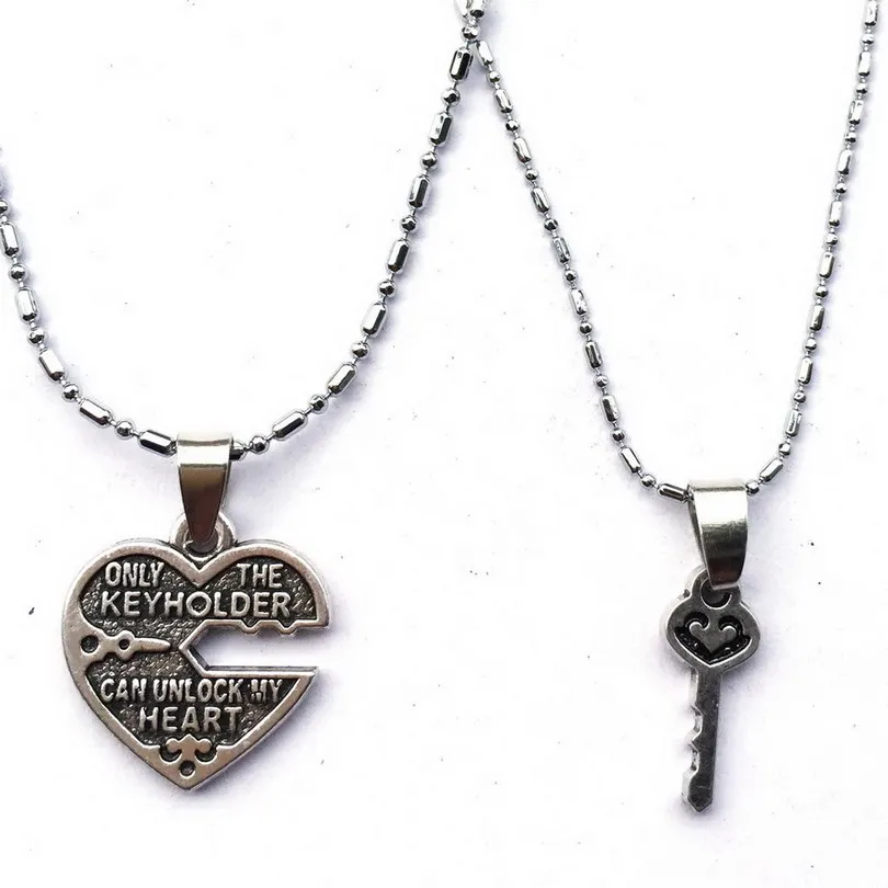 

Only The Keyholder Can Unlock My Heart Matching Necklace Lesbian Couples Set/First Relationship/Girlfriend/Mother Duaghter Gift