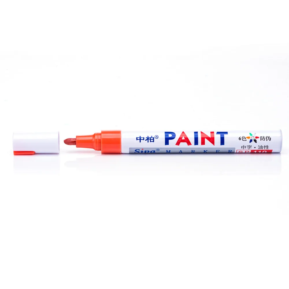 Preise 12 farbe Set Permenant Wasserdichte Farbe Marker Stifte Auto Reifen Gummi Dekoration, handwerk Karte DIY Zeichnung Kunst Stift NEUE, 12 Pack