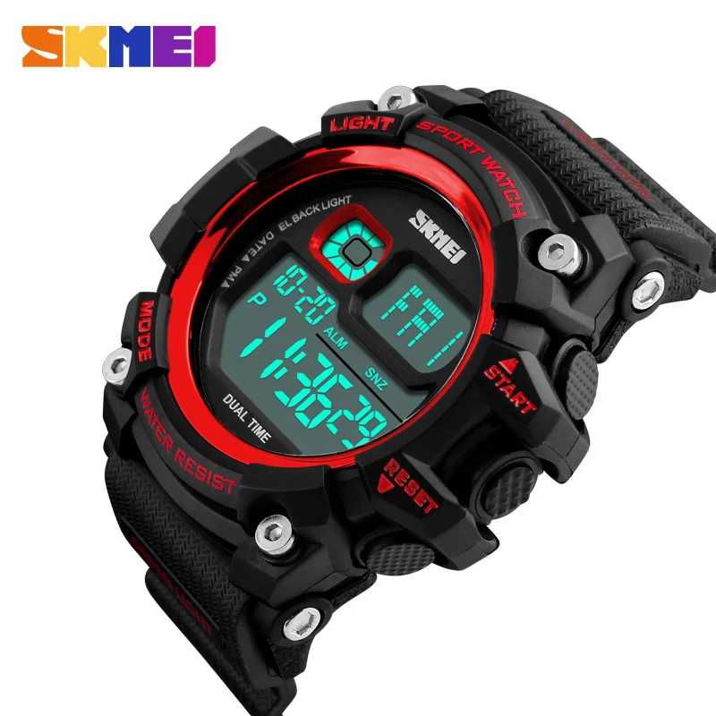 

SKMEI 1229 Men Big Dial Digital Sport Watch Countdown Chronograph Alarm Back Light 50m Water Resistant Wristwatches