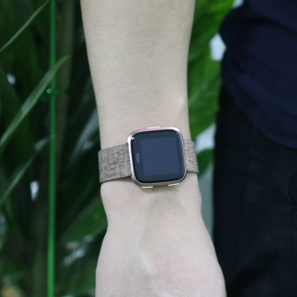 Canvas Watch Band Strap for fitbit watch band 23mm replacement watch strap (8)