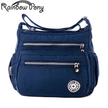 Rainbow Pony Women Nylon Bags For Women Shoulder Bag RBPONY Woman Handbag Multilayer Bags Nylon Messenger Bag Bolsos sac LV06