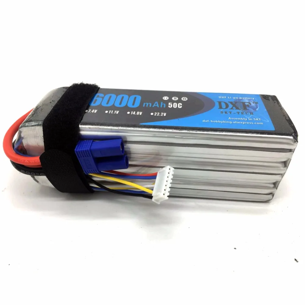 DXF 22 2 V 6S 6000mAh 50C RC Lipo Bateria Max 100C LiPo батарея AKKU для Yak 54 вертолета самолета Align 7 дрона |