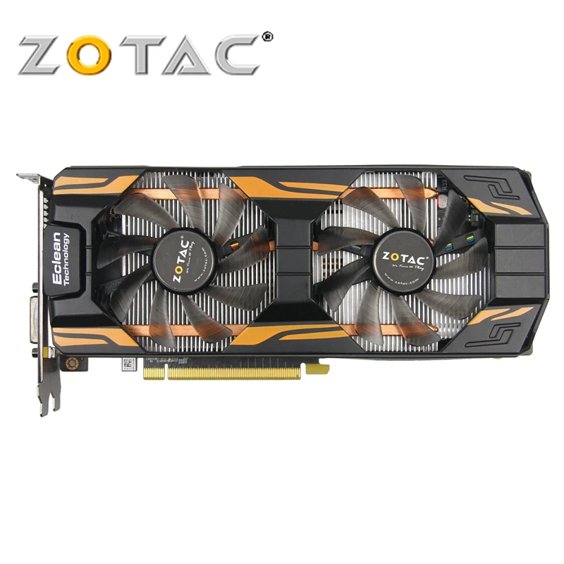 ZOTAC видеокарты GeForce GTX 760 2GB Thunderbolt HA 256Bit GDDR5 видеокарта для nVIDIA карта GTX760 2GB GTX760-2GD5 Hdmi Dvi