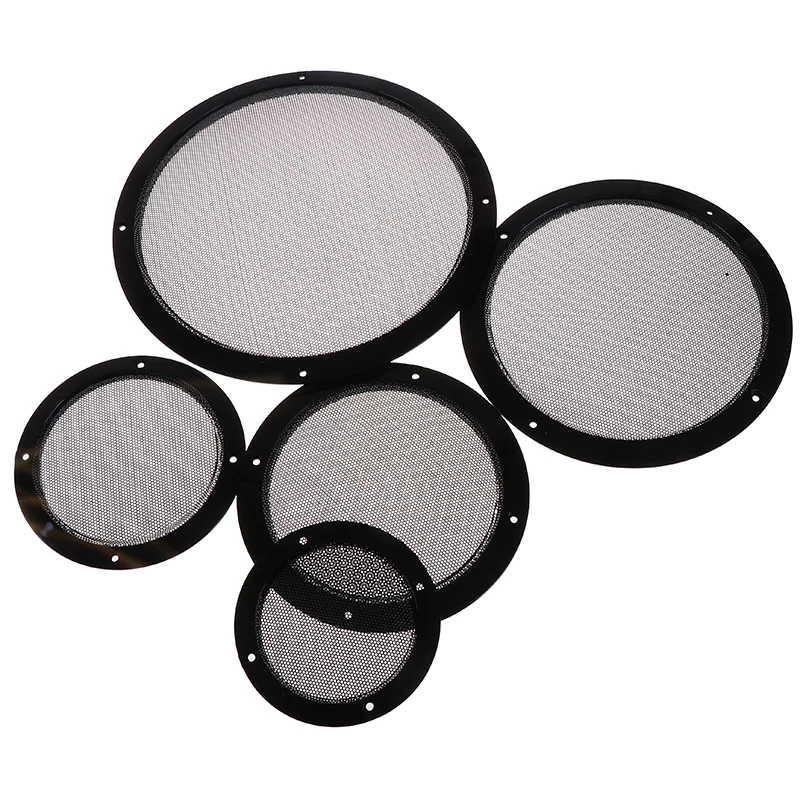 1 шт., размер: 4/5/6/8/10 дюймов черный Замена круглые Динамик защитная сетка крышка решетки круг Динамик аксессуары