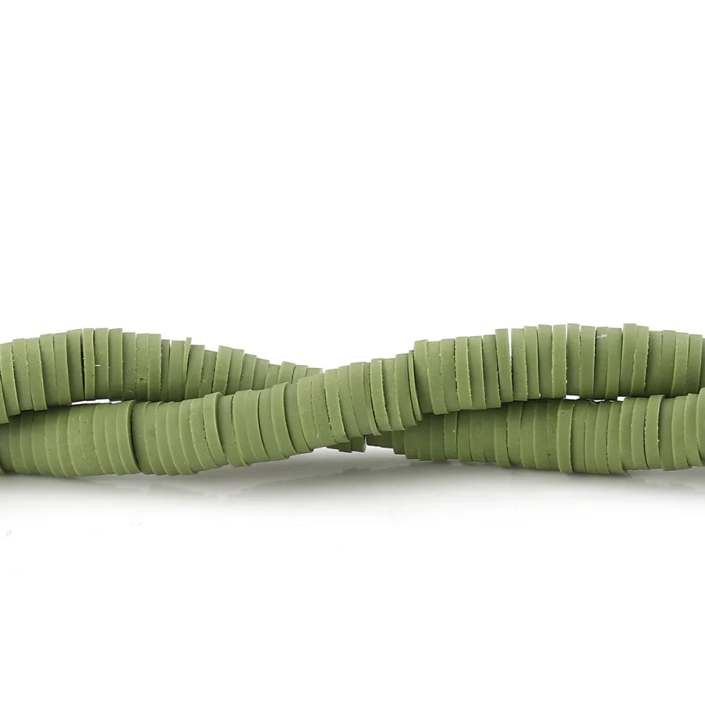 DoreenBeads Полимерная глина Katsuki Бисер Круглый 6 мм (2/8 &quot) Диаметр отверстие: около 1 8 41
