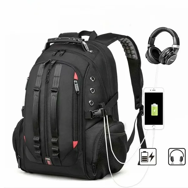 

Advanced Traveling Bags Extra Large Backpack Durable Travel Backpack with USB Port / Earphone Hole Waterproof Backpack
