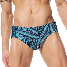 GANYANR бренд Для мужчин Плавание одежда Плавание ming трусы бикини Плавание костюмы Плавание Мужские Шорты для купания шорты гей низкой талией мешочек серфинга шорты