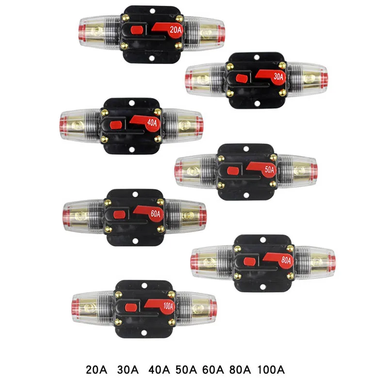 20A-100A автомобильный Грузовик аудио усилитель автоматический выключатель держатель предохранителя AGU стиль стерео усилитель ремонт предохранитель адаптер