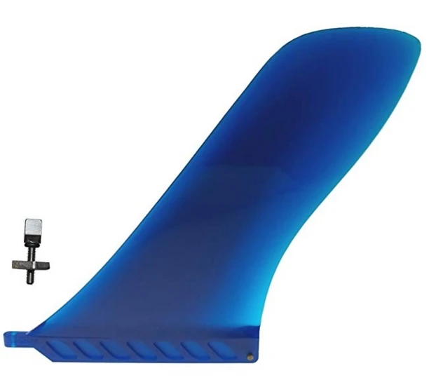 9 inch blue Мягкий Sarusurf " плавник США/плавник гибкого трубопровода для Лонгборда/гоночного SUP круиз стоячий паддлборд речной серфинга - Цвет: 9 inch blue