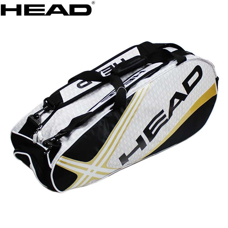 

HEAD Tennis Backpack Large Capacity 3-6 Tennis Rackets Bag Tennis Backpack Tennis Racquet Bag With Separated Shoes Bag 73*23*30