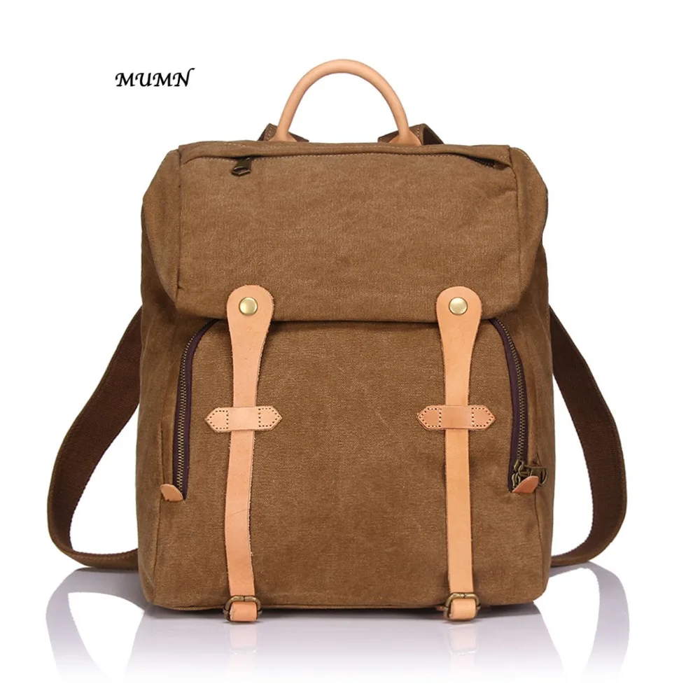 Grey Leather Backpack Style