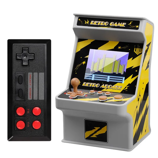 Двух игроков Ретро аркадная игра bittboy игры 8-битный игровой автомат Встроенный 256 игровая консоль мини Портативный портативная игровая приставка в подарок для детей игрушки - Цвет: Черный